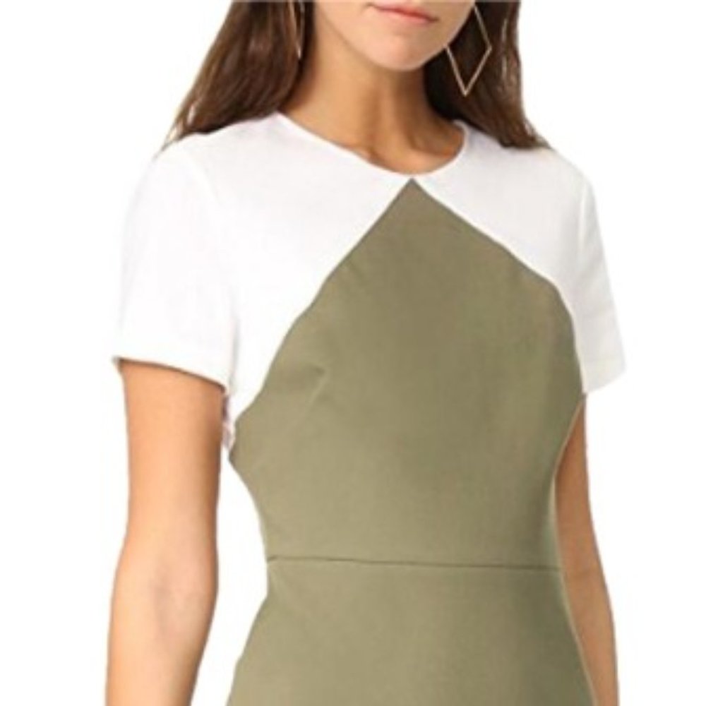 Diane von Furstenberg colorblock dress sheath SZ 0